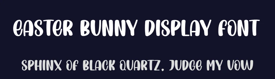 Easter Bunny Display Font by creativeletter — Display Font — thumbnail 2