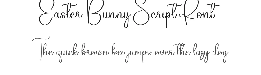 Easter Bunny Script Font by creativeletter — Script Handwritten Font
