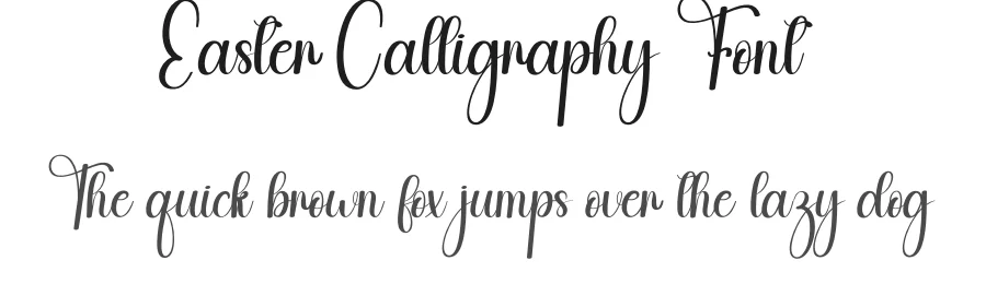 Easter Calligraphy Font by andikastudio — Script Handwritten Font