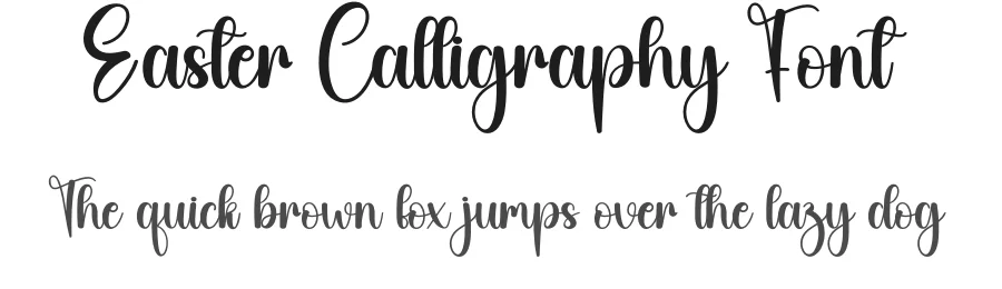 Easter Calligraphy Font by creativeletter — Script Handwritten Font