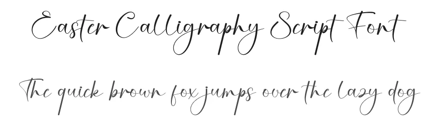 Easter Calligraphy Script Font by creativeletter — Script Handwritten Font