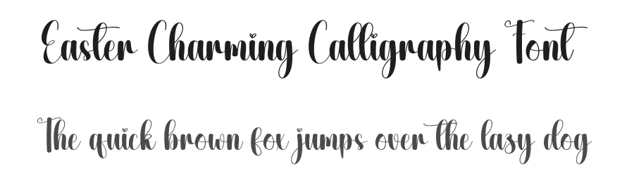 Easter Charming Calligraphy Font by creativeletter — Script Handwritten Font