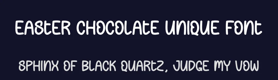 Easter Chocolate Unique Font by andikastudio — Display Font — thumbnail 2