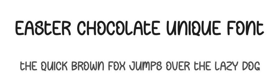 Easter Chocolate Unique Font by andikastudio — Display Font
