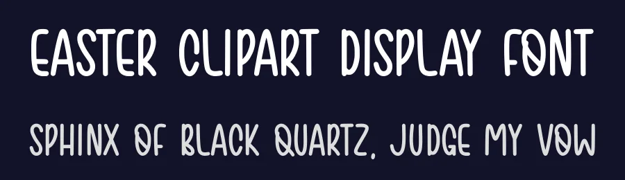 Easter Clipart Display Font by Craftedtype — Decorative Font — thumbnail 2