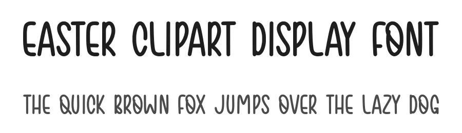 Easter Clipart Display Font by Craftedtype — Decorative Font