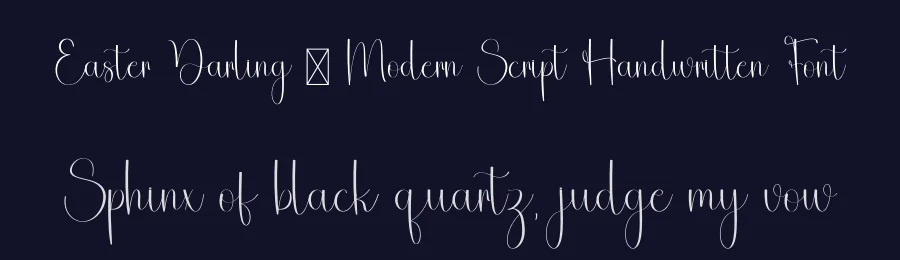 Easter Darling – Modern Script Handwritten Font by freshtypeink — Script Handwritten Font — thumbnail 2