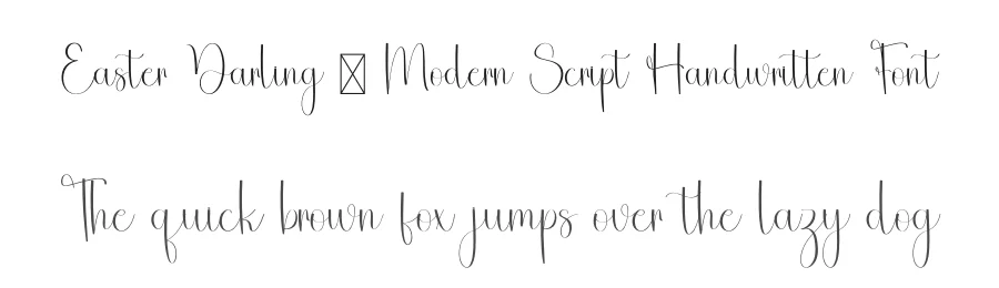 Easter Darling – Modern Script Handwritten Font by freshtypeink — Script Handwritten Font