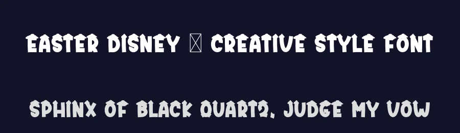 Easter Disney – Creative Style Font by freshtypeink — Display Font — thumbnail 2