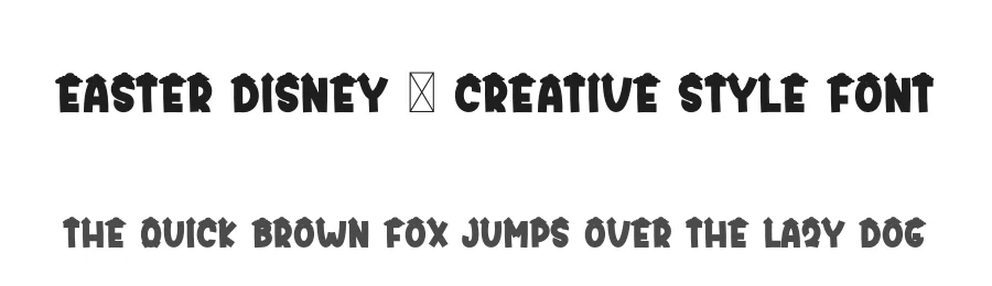 Easter Disney – Creative Style Font by freshtypeink — Display Font