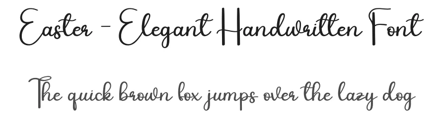 Easter – Elegant Handwritten Font by andikastudio — Script Handwritten Font
