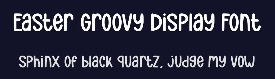 Easter Groovy Display Font by Craftedtype — Decorative Font — thumbnail 2