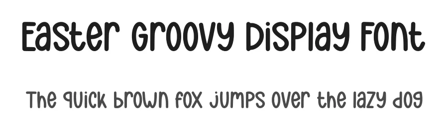Easter Groovy Display Font by Craftedtype — Decorative Font