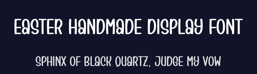 Easter Handmade Display Font by creativeletter — Display Font — thumbnail 2