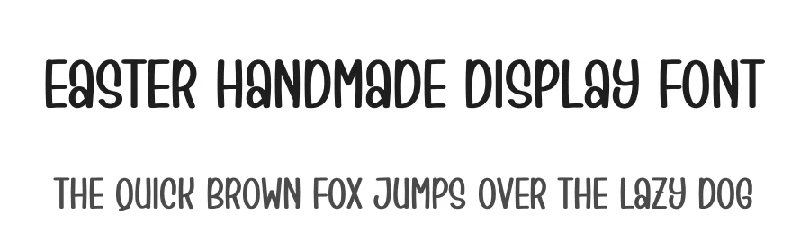 Easter Handmade Display Font by creativeletter — Display Font