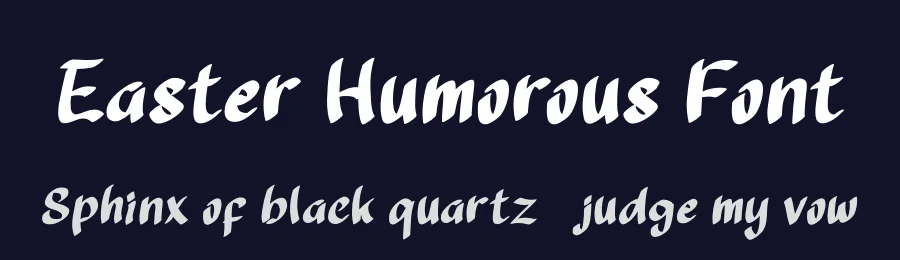 Easter Humorous Font by Yoga Letter — Display Font — thumbnail 2