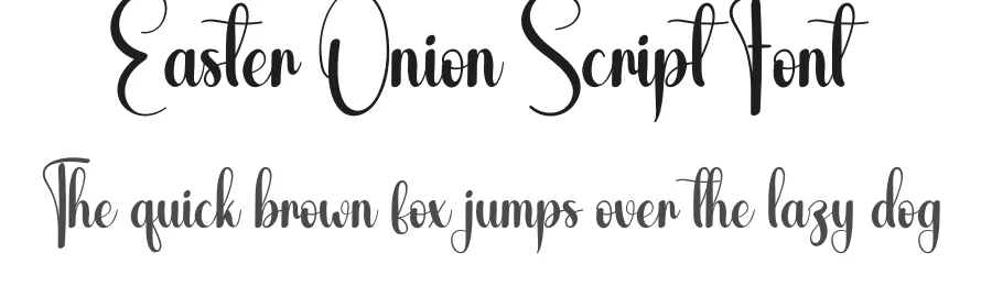 Easter Onion Script Font by andikastudio — Script Handwritten Font