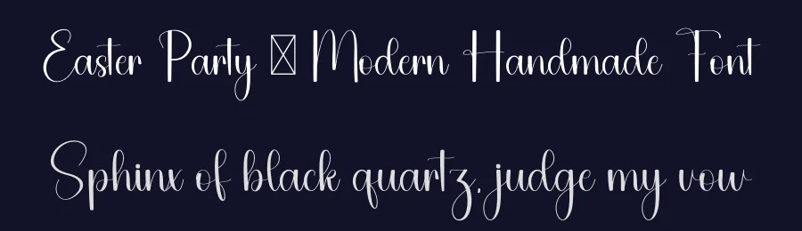 Easter Party – Modern Handmade Font by freshtypeink — Script Handwritten Font — thumbnail 2