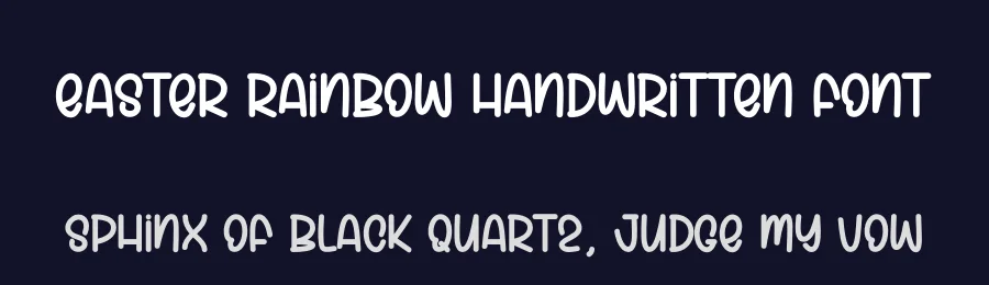 Easter Rainbow Handwritten Font by andikastudio — Display Font — thumbnail 2