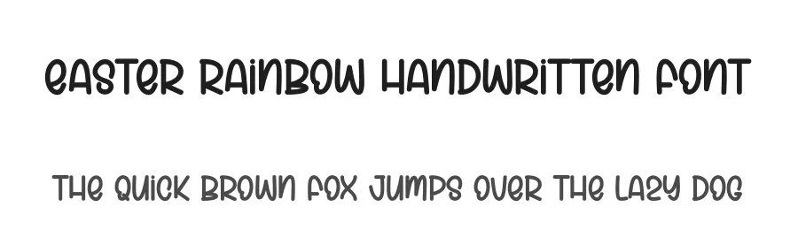 Easter Rainbow Handwritten Font by andikastudio — Display Font