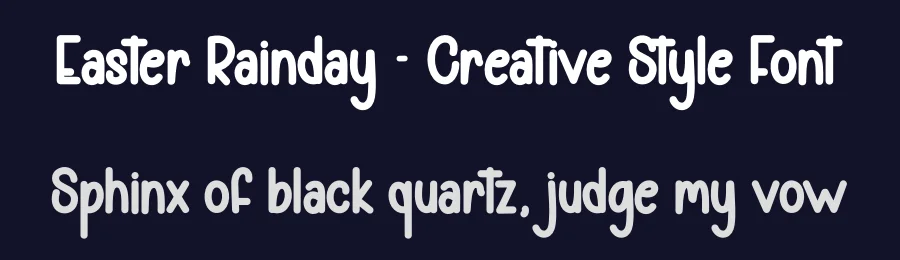 Easter Rainday – Creative Style Font by andikastudio — Display Font — thumbnail 2