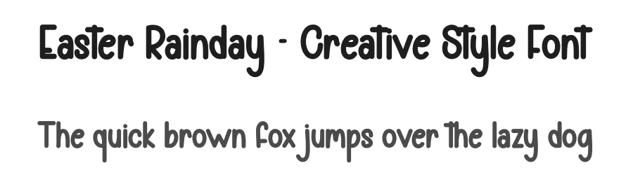 Easter Rainday β Creative Style Font by andikastudio β Display Font