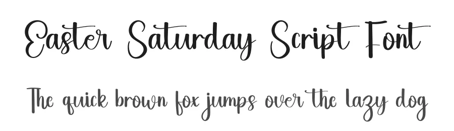 Easter Saturday Script Font by inermediaSTUDIO — Script Handwritten Font