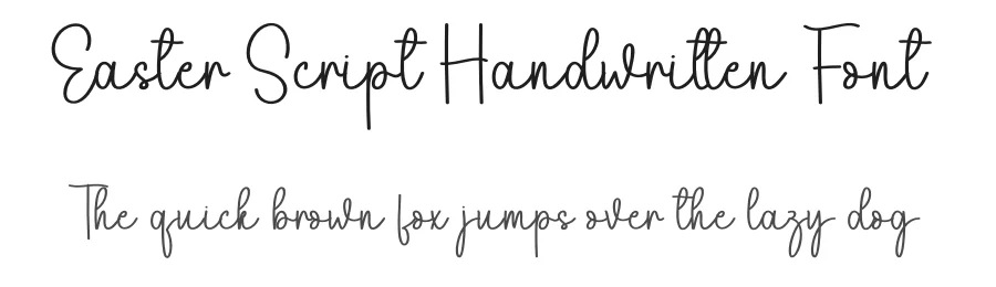 Easter Script Handwritten Font by andikastudio — Script Handwritten Font