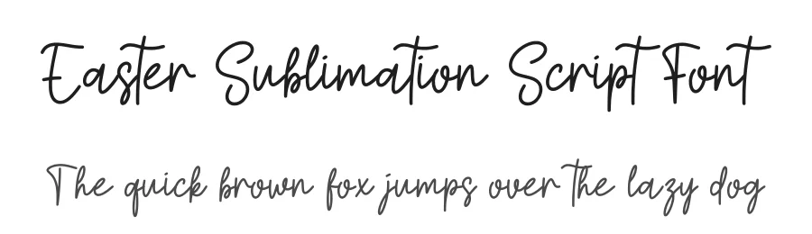 Easter Sublimation Script Font by Craftedtype — Script Handwritten Font