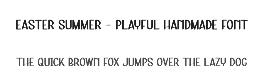 Easter Summer – Playful Handmade Font by andikastudio — Display Font