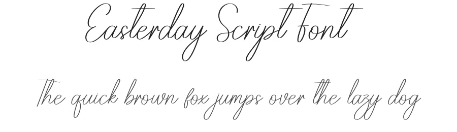 Easterday Script Font by andikastudio β Script Handwritten Font