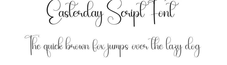 Easterday Script Font by creativeletter — Script Handwritten Font