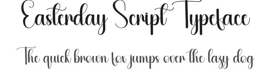 Easterday Script Typeface by creativeletter — Script Handwritten Font