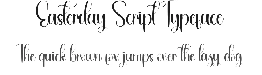 Easterday Script Typeface by andikastudio — Script Handwritten Font