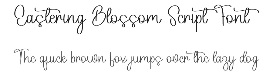 Eastering Blossom Script Font by freshtypeink — Script Handwritten Font