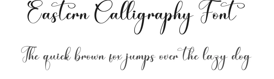 Eastern Calligraphy Font by creativeletter — Script Handwritten Font