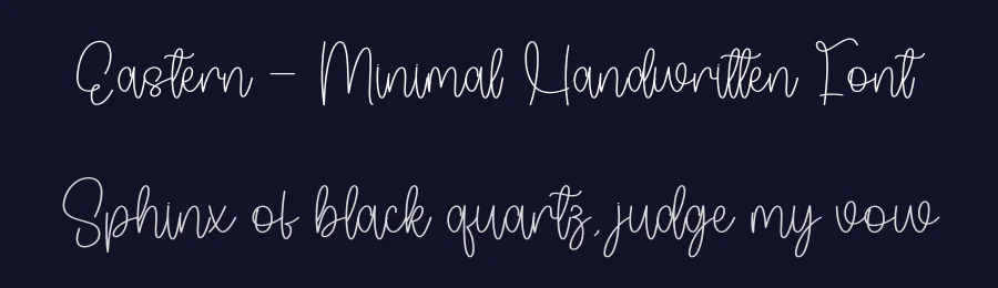 Eastern – Minimal Handwritten Font by andikastudio — Script Handwritten Font — thumbnail 2