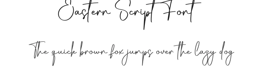 Eastern Script Font by creativeletter — Script Handwritten Font