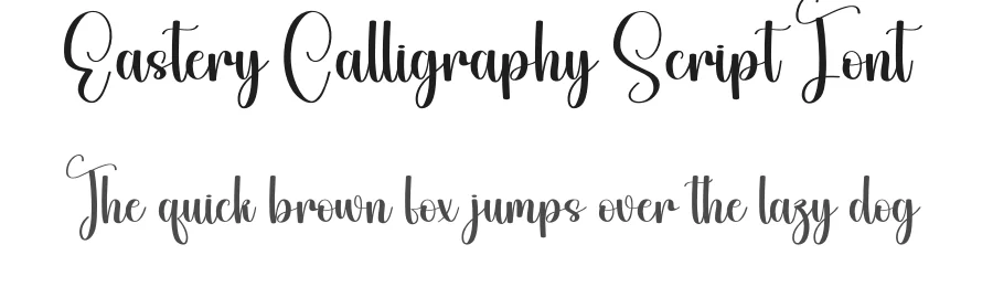 Eastery Calligraphy Script Font by creativeletter — Script Handwritten Font