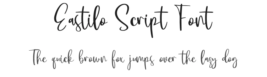 Eastilo Script Font by Forberas Foundry — Script Handwritten Font