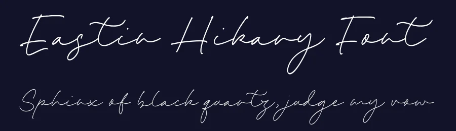 Eastin Hikary Font by Timur type — Script Handwritten Font — thumbnail 2