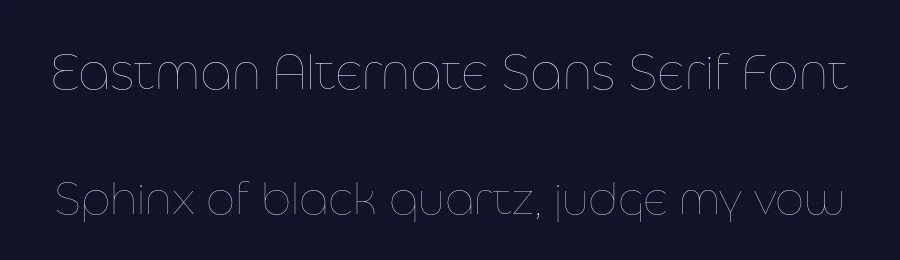 Eastman Alternate Sans Serif Font by Zetafonts — Sans Serif Font — thumbnail 2