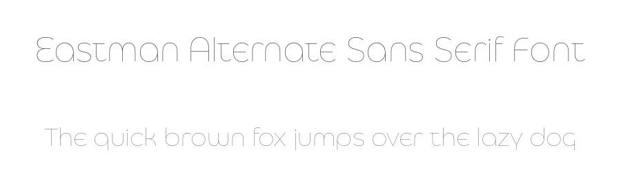Eastman Alternate Sans Serif Font by Zetafonts — Sans Serif Font