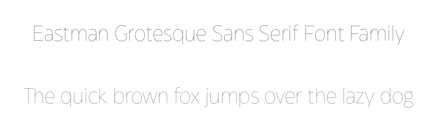 Eastman Grotesque Sans Serif Font Family by Zetafonts β Sans Serif Font