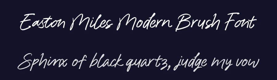 Easton Miles Modern Brush Font by figuree — Script Handwritten Font — thumbnail 2