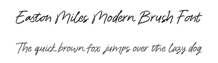 Easton Miles Modern Brush Font by figuree — Script Handwritten Font