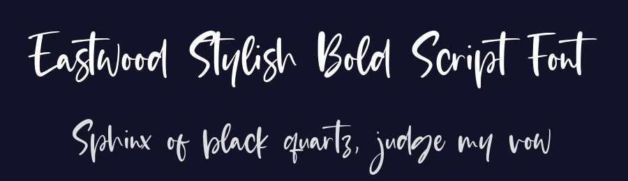 Eastwood Stylish Bold Script Font by balpirick — Script Handwritten Font — thumbnail 2