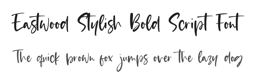 Eastwood Stylish Bold Script Font by balpirick — Script Handwritten Font