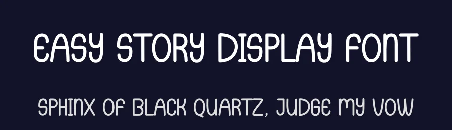 Easy Story Display Font by andikastudio — Display Font — thumbnail 2