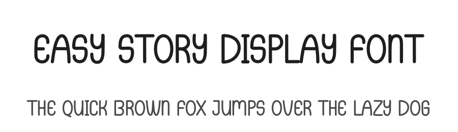 Easy Story Display Font by andikastudio — Display Font
